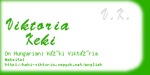 viktoria keki business card